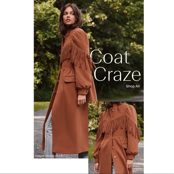 something navy long coat